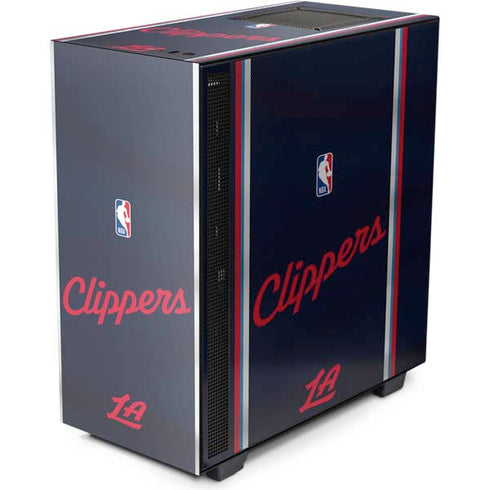 NBA Los Angeles Clippers Distressed Red NZXT H510 Compact ATX Mid-Tower Case Skin