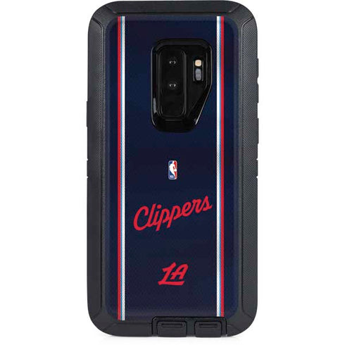 NBA Los Angeles Clippers Distressed Red Otterbox Defender Galaxy Skin