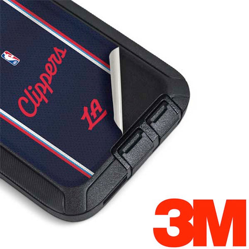NBA Los Angeles Clippers Distressed Red Otterbox Defender Galaxy Skin