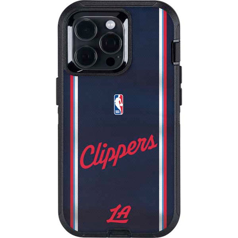 NBA Los Angeles Clippers Distressed Red Otterbox Defender iPhone Skin