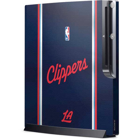 NBA Los Angeles Clippers Distressed Red Playstation 3 & PS3 Slim Skin