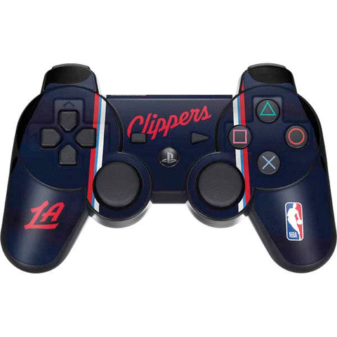 NBA Los Angeles Clippers Distressed Red PS3 Dual Shock wireless controller Skin