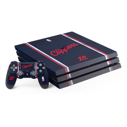 NBA Los Angeles Clippers Distressed Red PlayStation PS4 Skins
