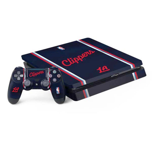 NBA Los Angeles Clippers Distressed Red PS4 Slim Bundle Skin