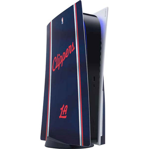 NBA Los Angeles Clippers Distressed Red PlayStation PS5 Skins