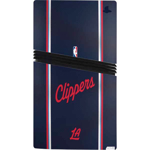 NBA Los Angeles Clippers Distressed Red PS5 Pro Bundle Skin