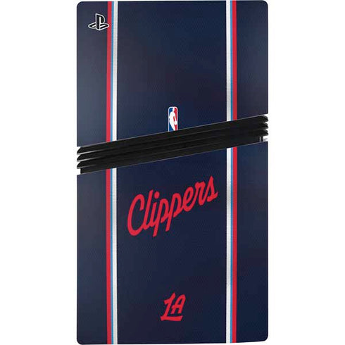 NBA Los Angeles Clippers Distressed Red PS5 Pro Console Skin