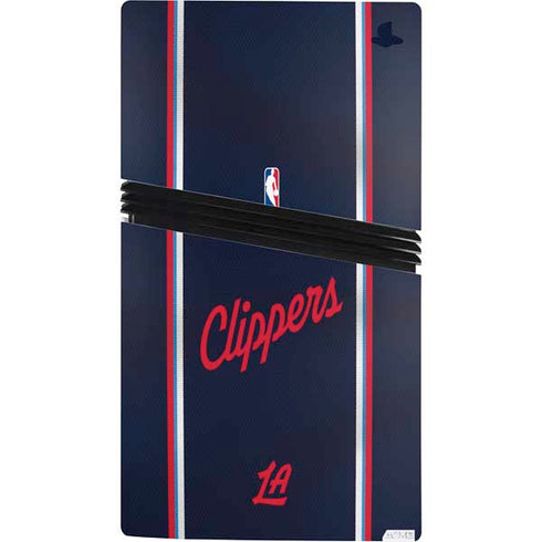 NBA Los Angeles Clippers Distressed Red PS5 Pro Console Skin