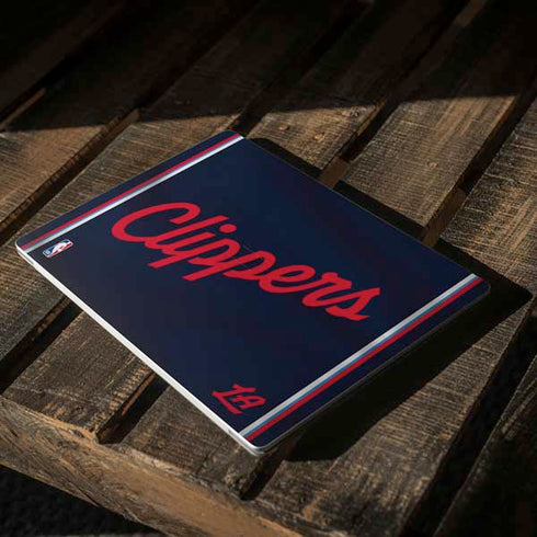 NBA Los Angeles Clippers Distressed Red Surface Laptop 2 Skin