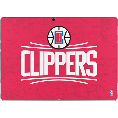 NBA Los Angeles Clippers Distressed Red Surface Pro 9 Skin