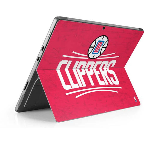 NBA Los Angeles Clippers Distressed Red Surface Pro 9 Skin