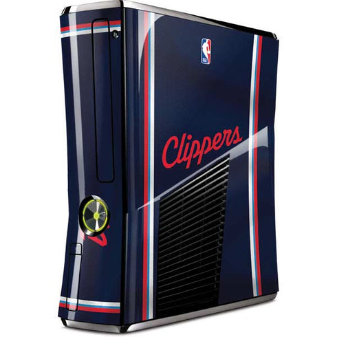 NBA Los Angeles Clippers Distressed Red Xbox 360 Slim (2010) Skin