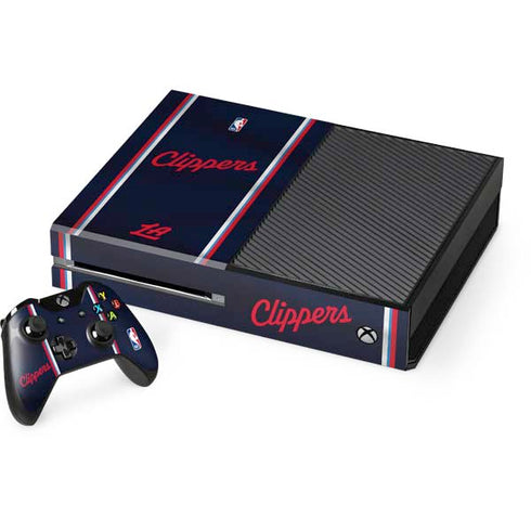 NBA Los Angeles Clippers Distressed Red Xbox One Console and Controller Bundle Skin