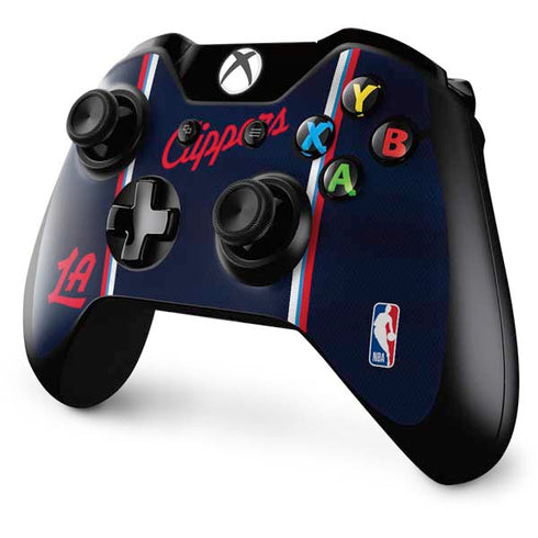 NBA Los Angeles Clippers Distressed Red Xbox One Controller Skin