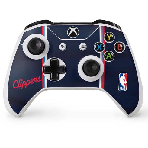 NBA Los Angeles Clippers Distressed Red Xbox One S Controller Skin