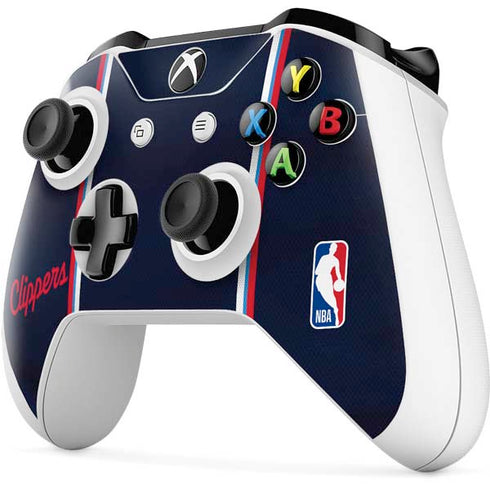 NBA Los Angeles Clippers Distressed Red Xbox One S Controller Skin