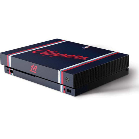 NBA Los Angeles Clippers Distressed Red Xbox One Skins