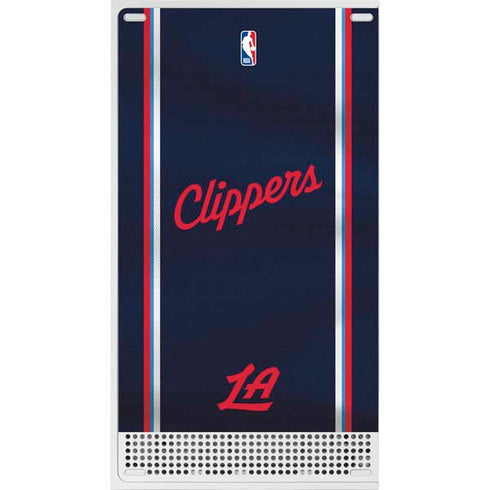 NBA Los Angeles Clippers Distressed Red Xbox Series S Console Skin