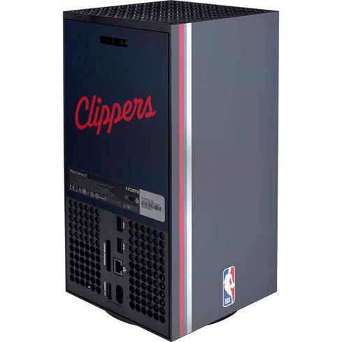 NBA Los Angeles Clippers Distressed Red Xbox Series X Console Skin