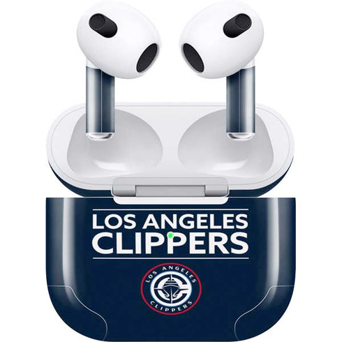 NBA Los Angeles Clippers Standard Blue Apple AirPods (3rd Gen 2021) Skin