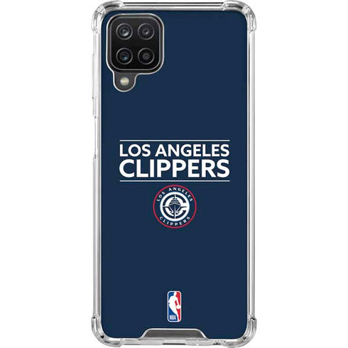 NBA Los Angeles Clippers Standard Blue Galaxy A12 Clear Case