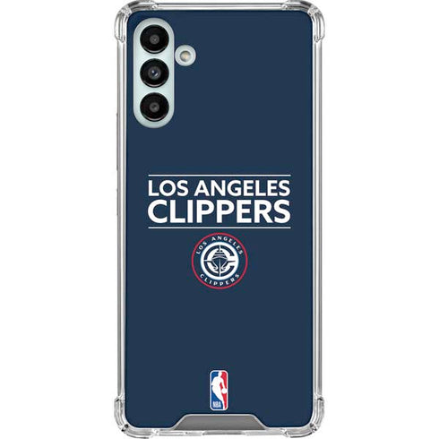 NBA Los Angeles Clippers Standard Blue Galaxy A13 5G Clear Case