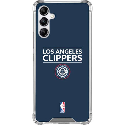 NBA Los Angeles Clippers Standard Blue Galaxy A15 5G Clear Case
