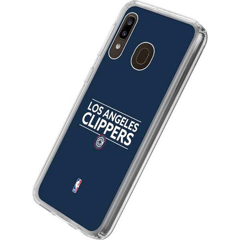 NBA Los Angeles Clippers Standard Blue Galaxy A20 Clear Case
