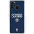 NBA Los Angeles Clippers Standard Blue Galaxy A21 Clear Case