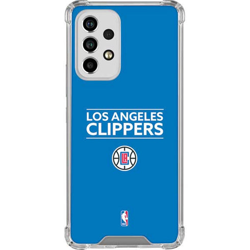NBA Los Angeles Clippers Standard Blue Galaxy A53 5G Clear Case