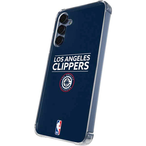 NBA Los Angeles Clippers Standard Blue Galaxy A55 5G Clear Case