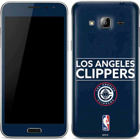 NBA Los Angeles Clippers Standard Blue Galaxy J3 Skin