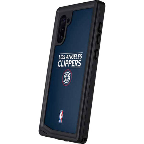 NBA Los Angeles Clippers Standard Blue Galaxy Note 10 Waterproof Case