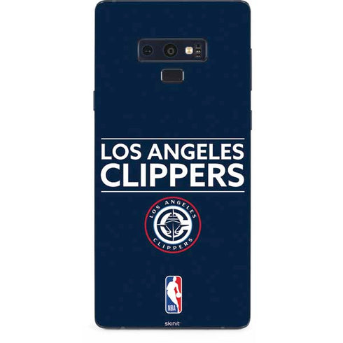 NBA Los Angeles Clippers Standard Blue Galaxy Note 9 Skin
