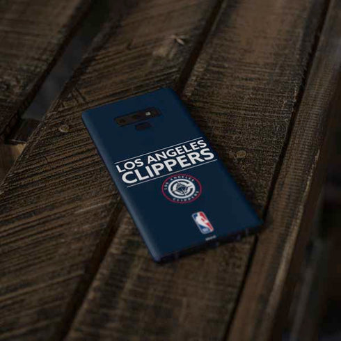 NBA Los Angeles Clippers Standard Blue Galaxy Note 9 Skin