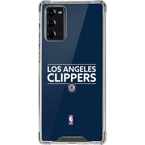 NBA Los Angeles Clippers Standard Blue Galaxy Note20 5G Clear Case
