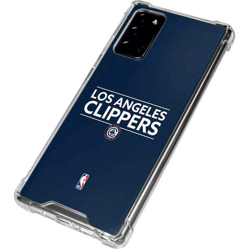 NBA Los Angeles Clippers Standard Blue Galaxy Note20 5G Clear Case