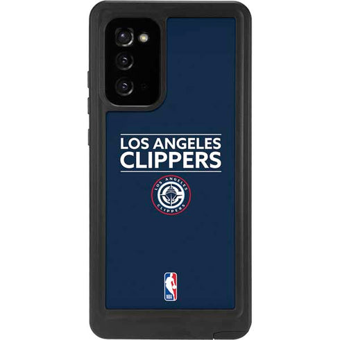 NBA Los Angeles Clippers Standard Blue Galaxy Note20 5G Waterproof Case