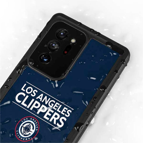 NBA Los Angeles Clippers Standard Blue Galaxy Note20 Ultra 5G Waterproof Case