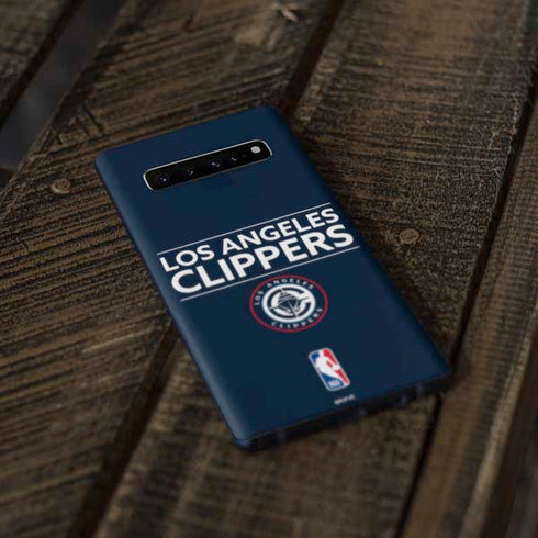 NBA Los Angeles Clippers Standard Blue Galaxy S10 Skin