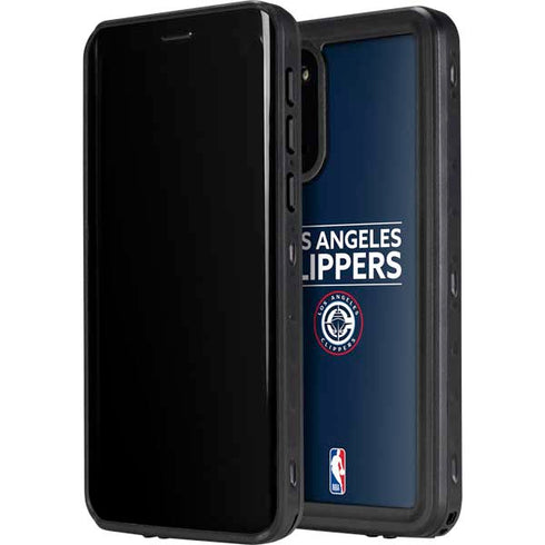 NBA Los Angeles Clippers Standard Blue Galaxy S20 Plus Waterproof Case
