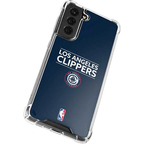 NBA Los Angeles Clippers Standard Blue Galaxy S22 Plus Clear Case