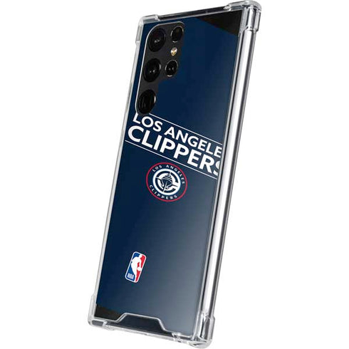 NBA Los Angeles Clippers Standard Blue Galaxy S22 Ultra Clear Case