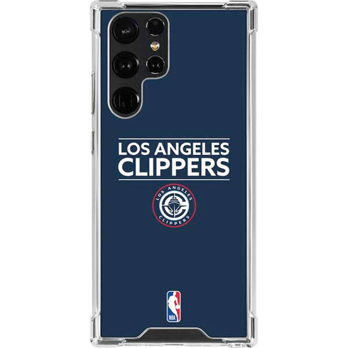 NBA Los Angeles Clippers Standard Blue Galaxy S23 Ultra Clear Case
