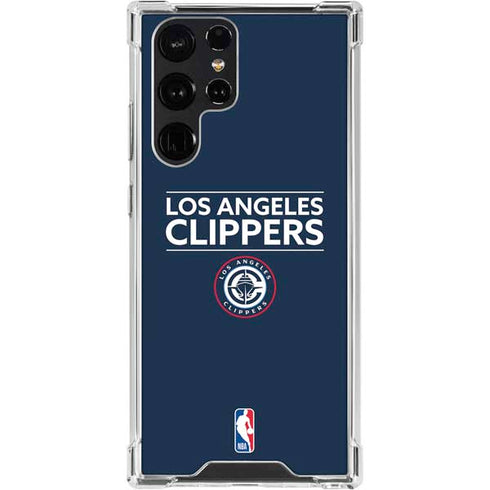 NBA Los Angeles Clippers Standard Blue Galaxy S24 Ultra Clear Case
