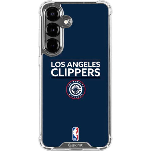 NBA Los Angeles Clippers Standard Blue Galaxy S26 Clear Case