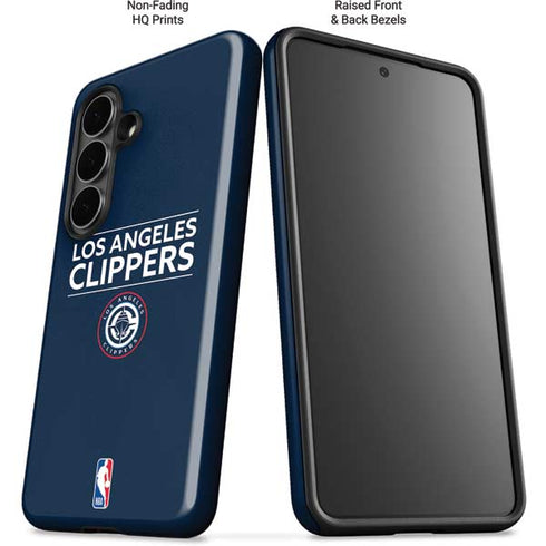 NBA Los Angeles Clippers Standard Blue Galaxy S26 Impact Case