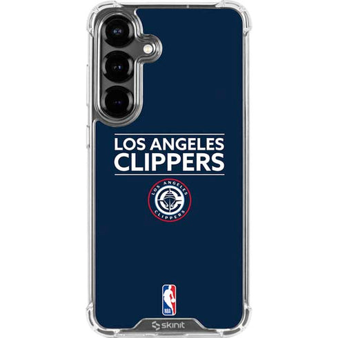 NBA Los Angeles Clippers Standard Blue Galaxy S26 Plus Clear Case