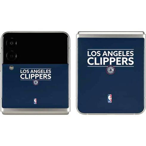 NBA Los Angeles Clippers Standard Blue Galaxy Z Flip3 5G Skin