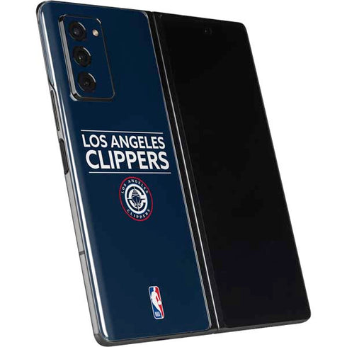 NBA Los Angeles Clippers Standard Blue Galaxy Z Fold2 5G Skin